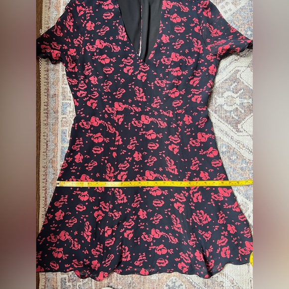 All Saints Luca Eira Floral Mini Dress - Size US 10 - Picture 10 of 12